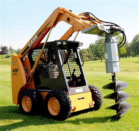 digger attachment for skid steer|auger attachments for skid steers.